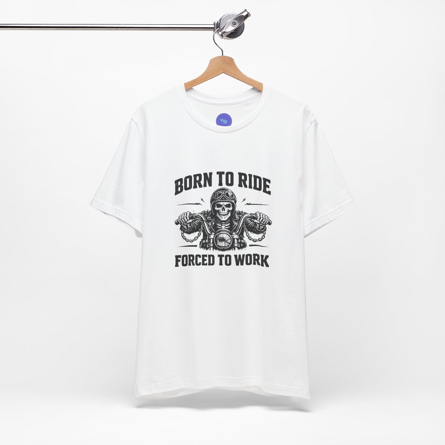 Born to Ride Forced to Work Shirt | Funny Biker T-Shirt for Men | Motorcycle Rider Tee | Bella Canvas 3001 | Gift for Bikers