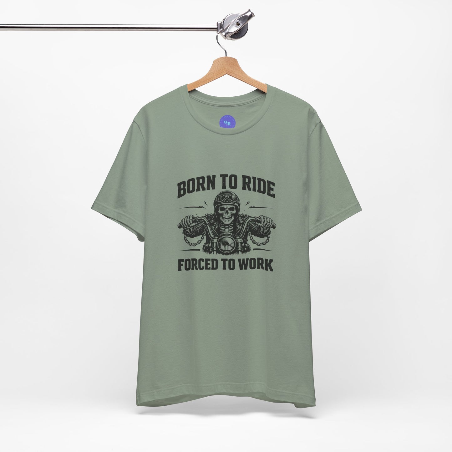 Born to Ride Forced to Work Shirt | Funny Biker T-Shirt for Men | Motorcycle Rider Tee | Bella Canvas 3001 | Gift for Bikers