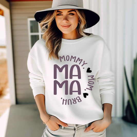Mama Varsity Sweatshirt | Classic Mama Crewneck | Cozy Mom Sweatshirt | Gildan 18000 | Everyday Mom Apparel