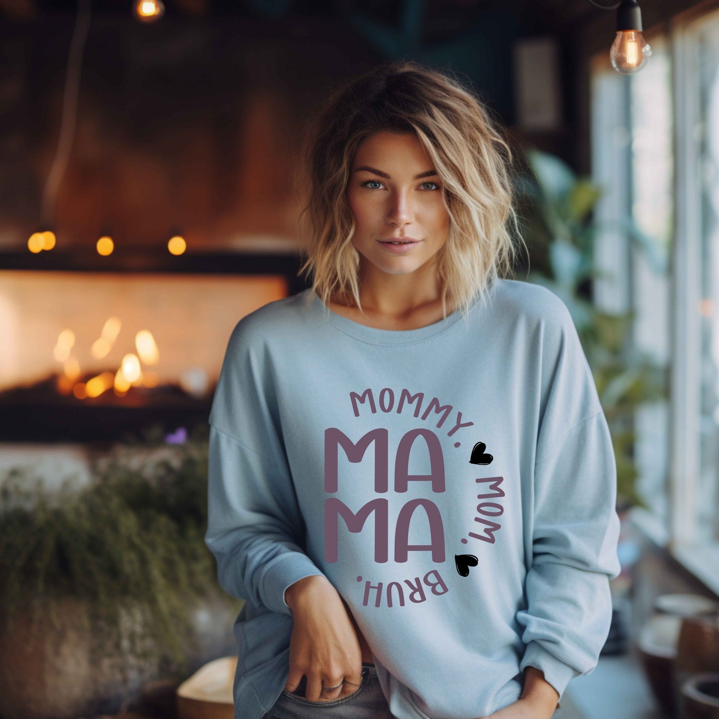 Mama Varsity Sweatshirt | Classic Mama Crewneck | Cozy Mom Sweatshirt | Gildan 18000 | Everyday Mom Apparel