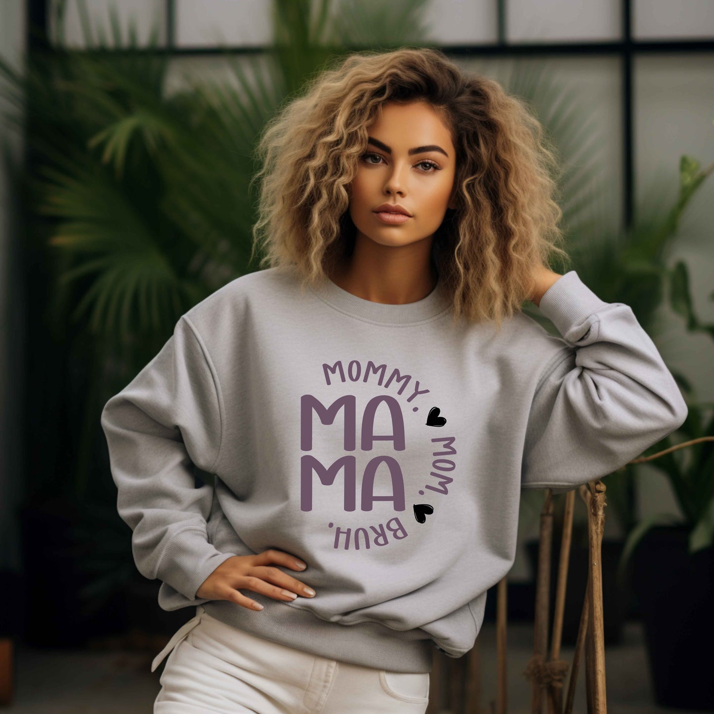 Mama Varsity Sweatshirt | Classic Mama Crewneck | Cozy Mom Sweatshirt | Gildan 18000 | Everyday Mom Apparel