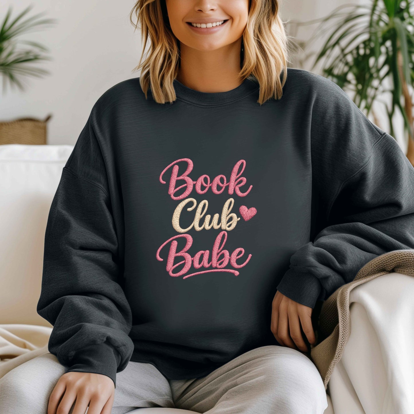 Book Club Babe Sweatshirt | Cozy Book Lover Crewneck | Reading Club Sweatshirt | Gildan 18000 | Gift for Readers