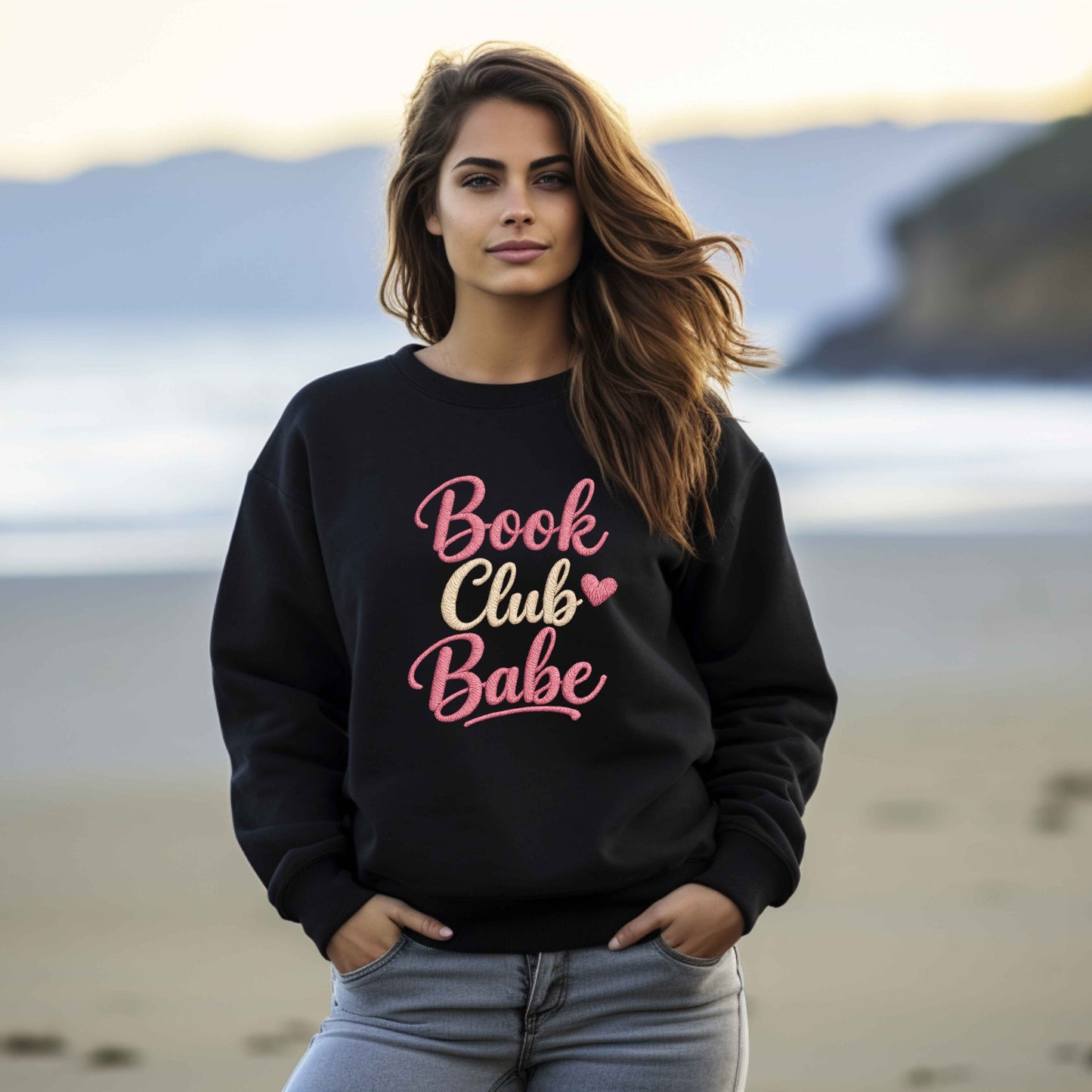 Book Club Babe Sweatshirt | Cozy Book Lover Crewneck | Reading Club Sweatshirt | Gildan 18000 | Gift for Readers