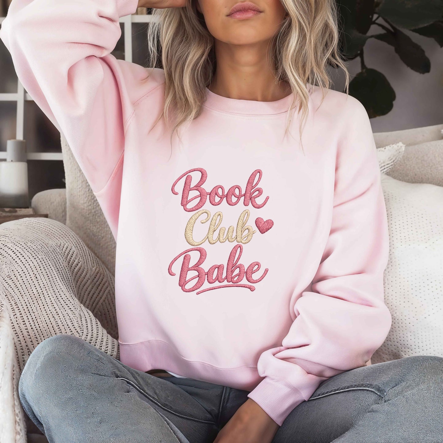 Book Club Babe Sweatshirt | Cozy Book Lover Crewneck | Reading Club Sweatshirt | Gildan 18000 | Gift for Readers