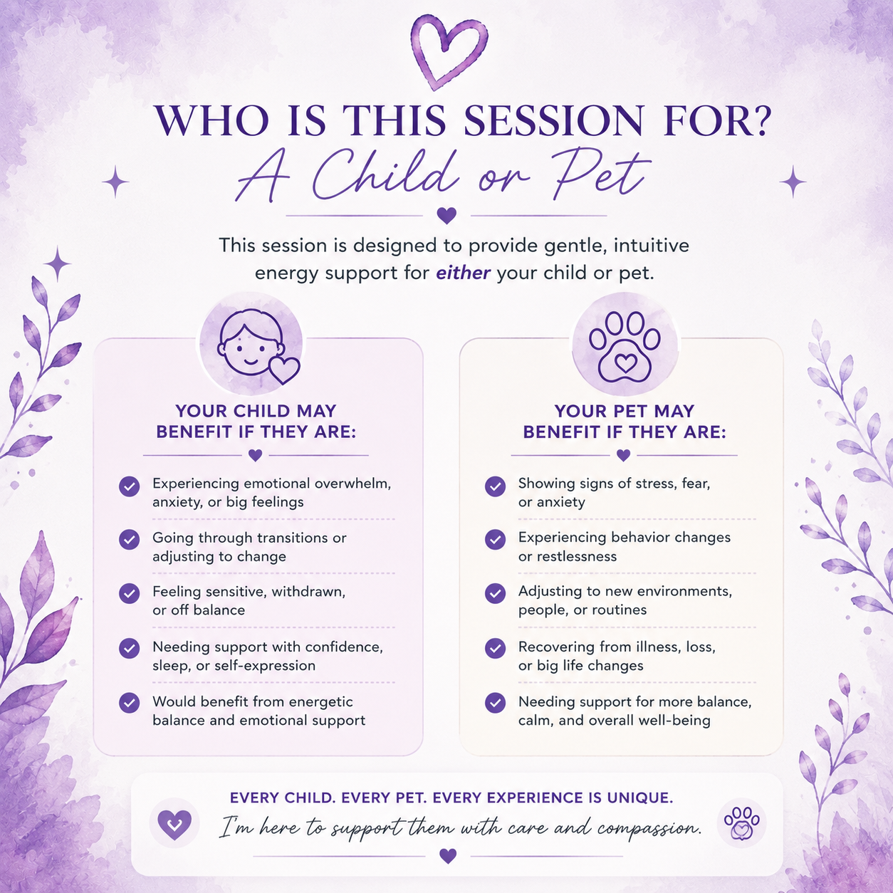 Body Code Session for Children & Pets | Personalized Energy Balancing & Wellness Support